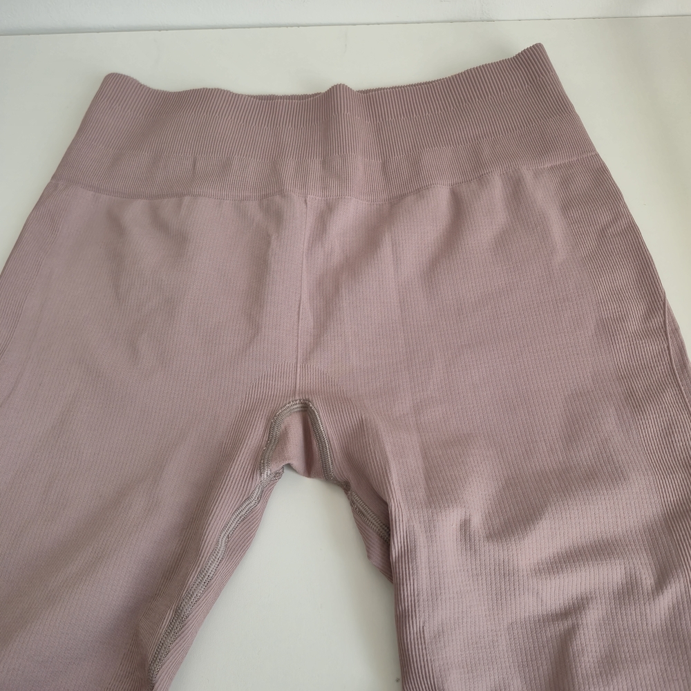 Lululemon Ebb to Street Tight Ruched Crop Leggings Mauve Size 12 - Picture 3 of 14